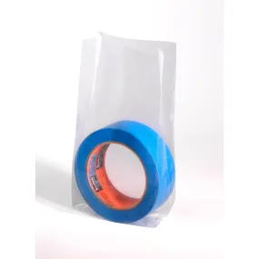 10" x 4" x 20" x 1.5 mil Clear Eco-Manufactured Plastic Side-Gusseted Bags (Case of 1,000)
