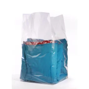 10" x 4" x 20" x 2 mil Clear Eco-Manufactured Plastic Side-Gusseted Bags (Case of 1,000)