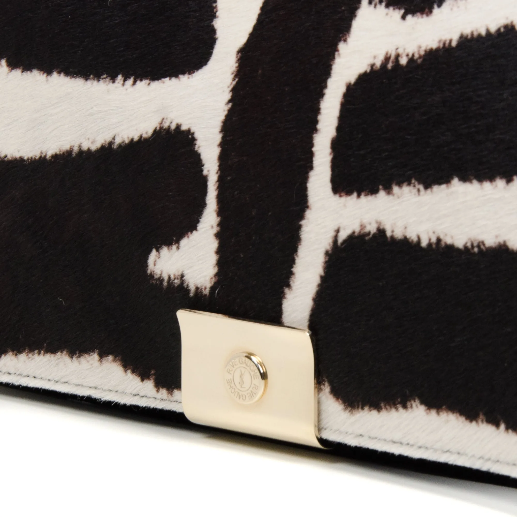 2004 Runway Zebra Pony Hair Bag