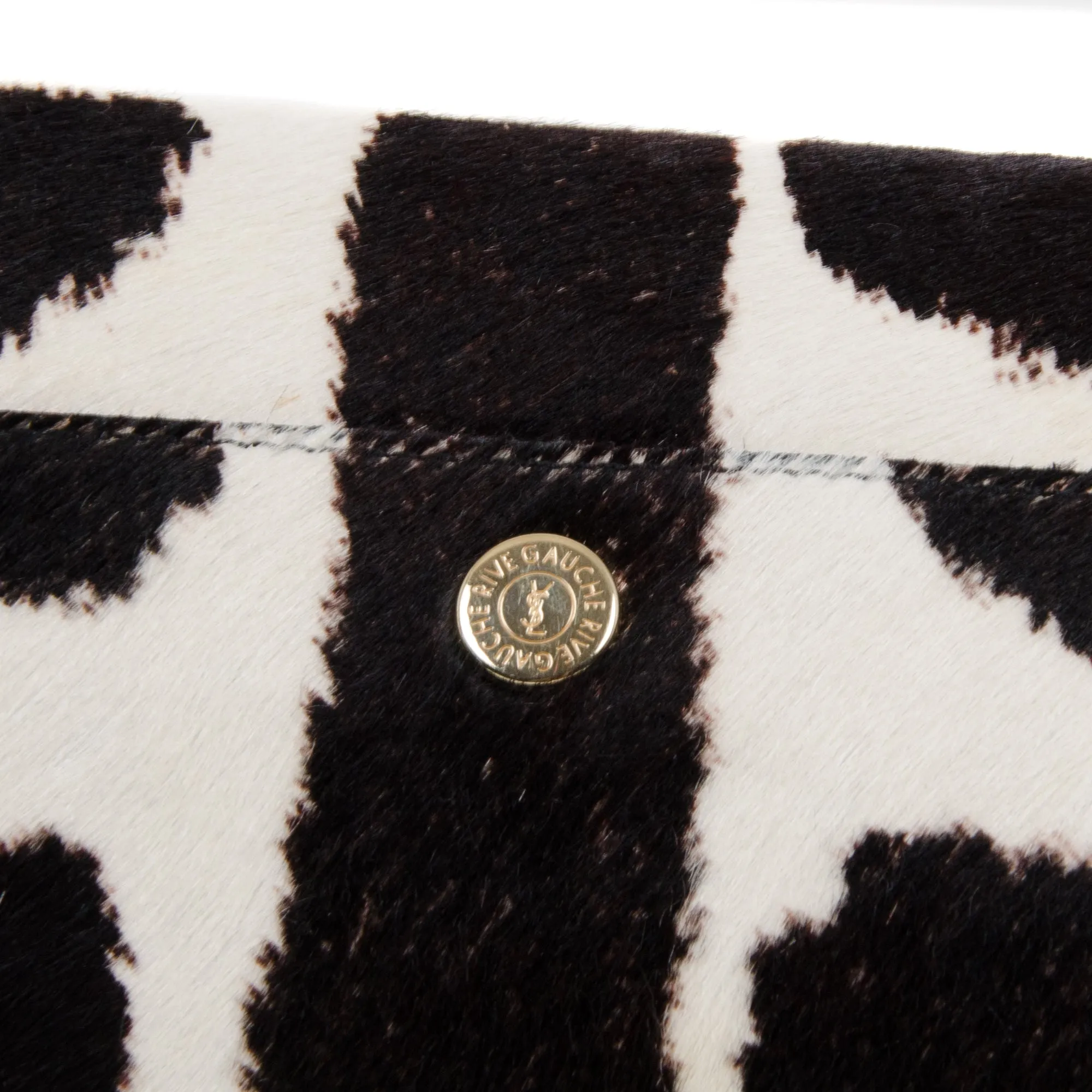 2004 Runway Zebra Pony Hair Bag