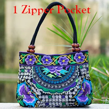 2016 Vintage National Ethnic Embroidery Bags Indian Boho Embroidered Shoulder Bag Brand Bags Logo Handbags Women Sac a Dos Femme