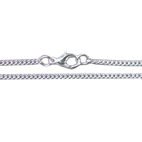 5 Pcs 62cm Silver Plated Necklace 4mm x 3mm Cable Link Chain Jewellery Findings