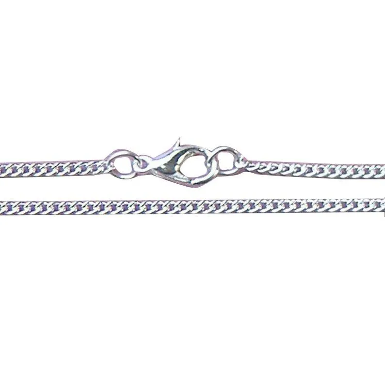 5 Pcs 62cm Silver Plated Necklace 4mm x 3mm Cable Link Chain Jewellery Findings