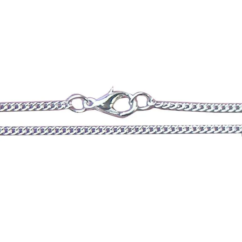 5 Pcs 62cm Silver Plated Necklace 4mm x 3mm Cable Link Chain Jewellery Findings