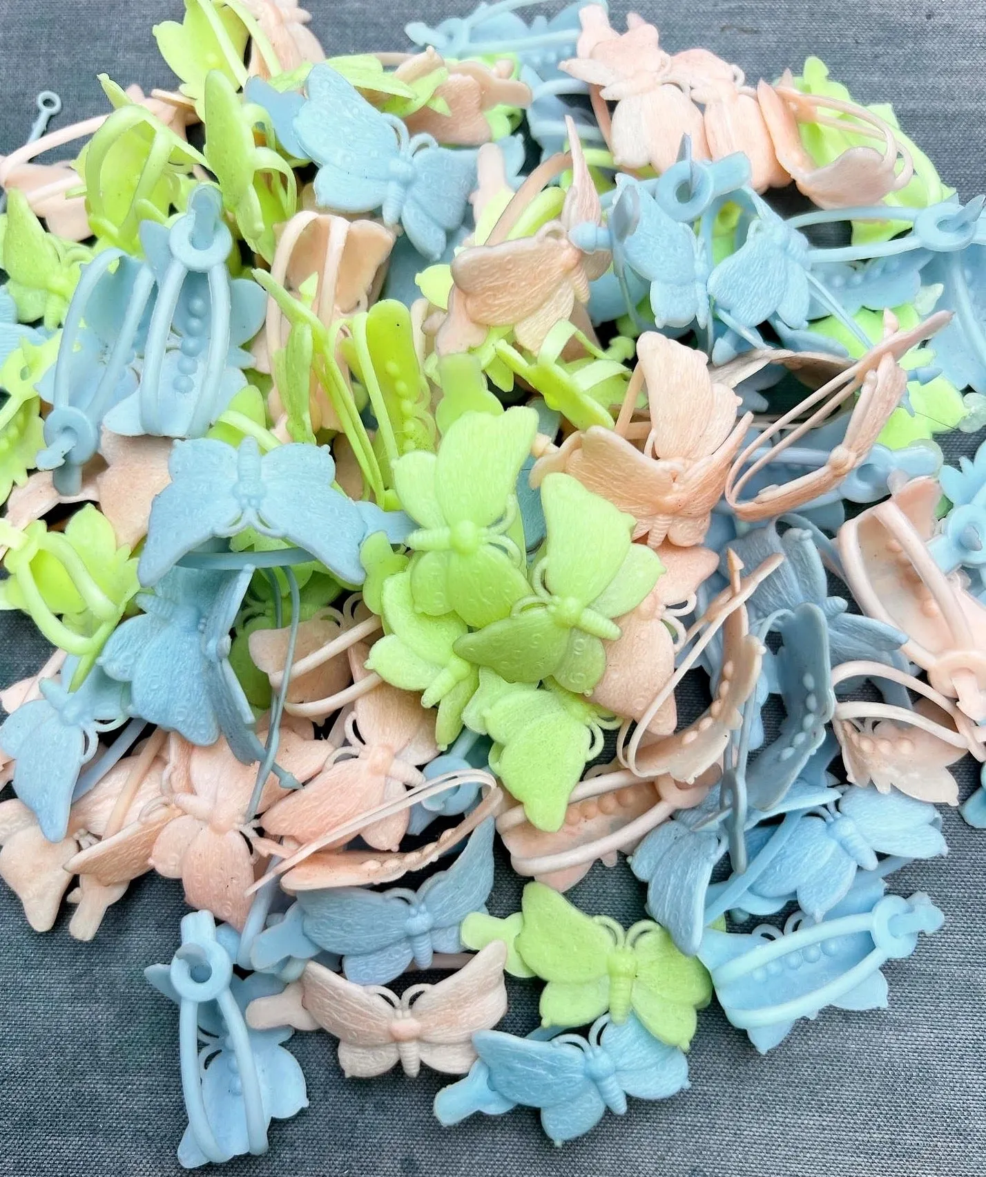 50 Vintage Butterfly Hair Grips