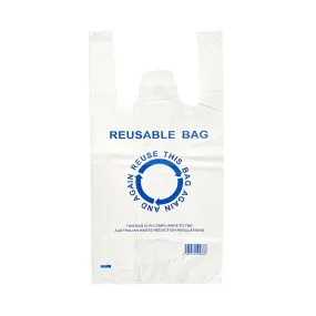 680pcs 26×50cm Medium Eco Design Reusable Plastic Singlet Shopping Bags