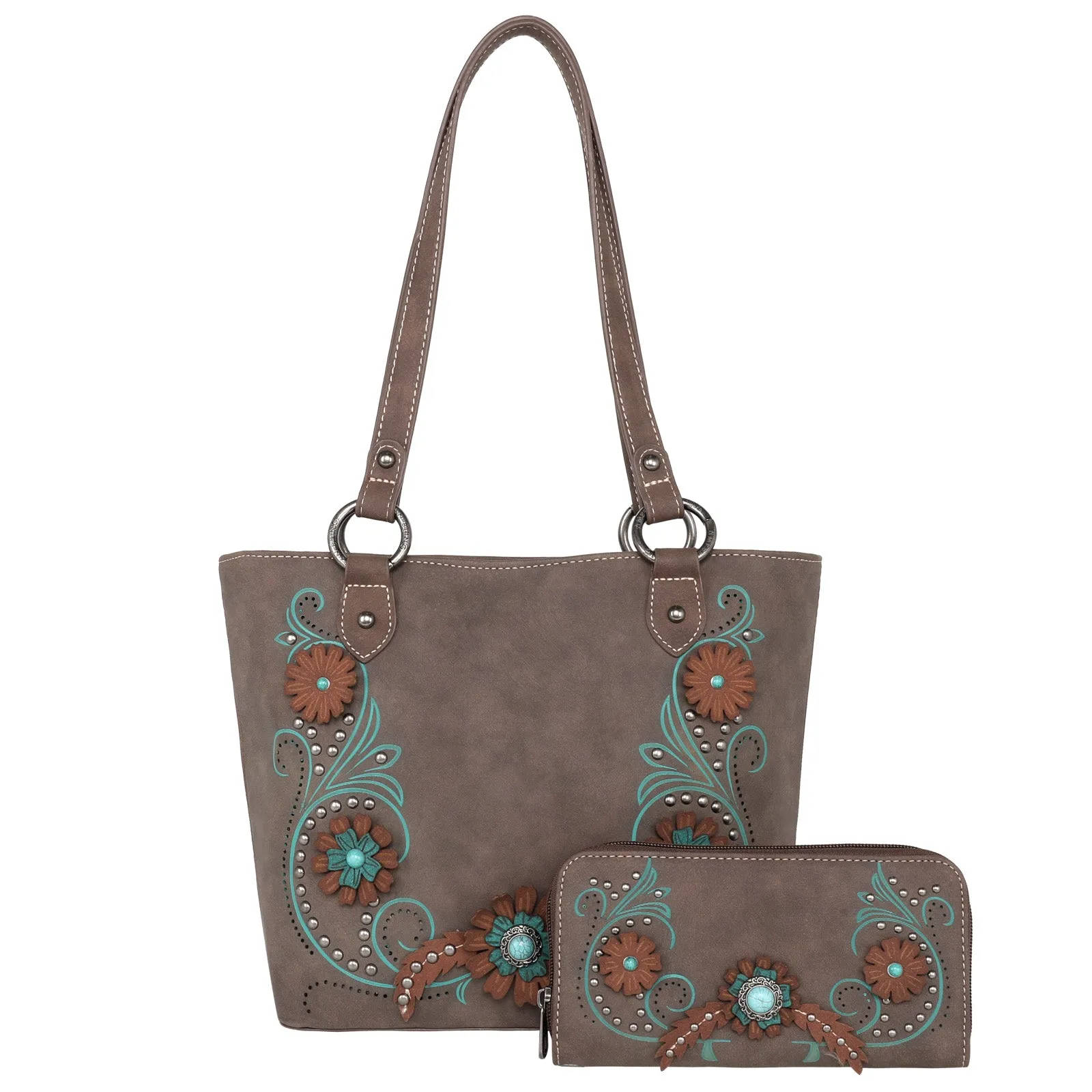 AB-076W American Bling Handbag/Backpack & Wallet Set Pre-pack (12Set/Case)