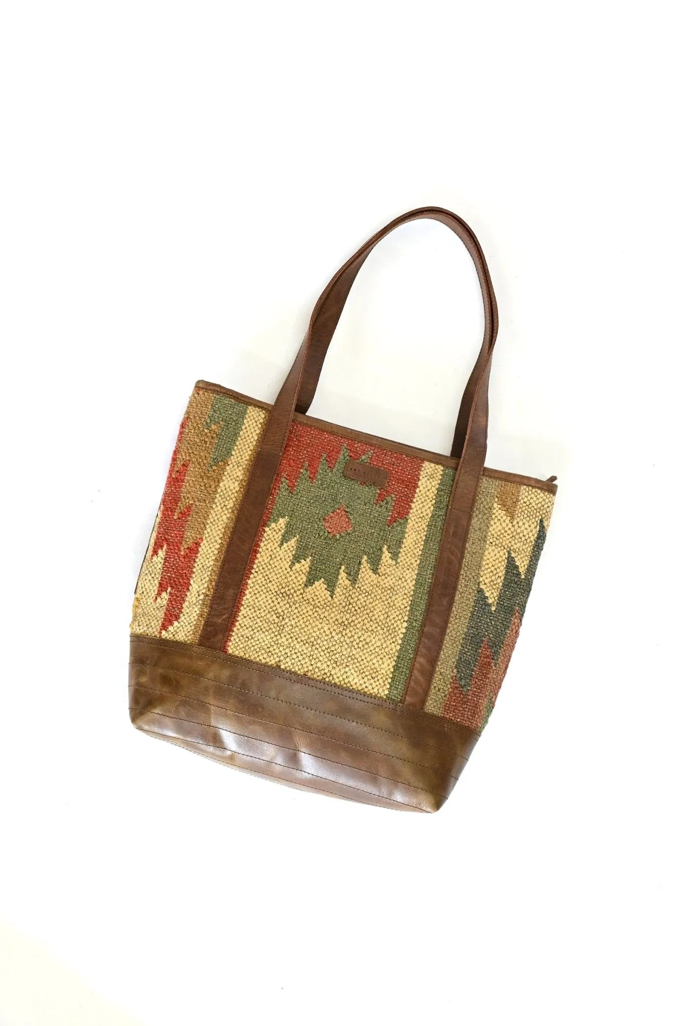 ANEUR - KILIM & LEATHER HAND BAG
