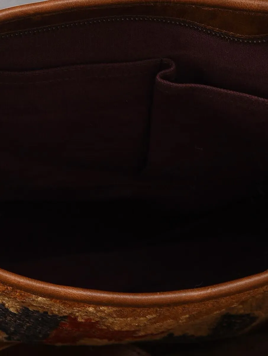 ANEUR - KILIM & LEATHER HAND BAG