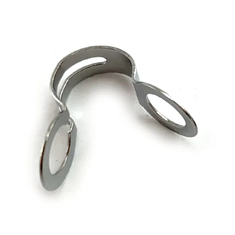 Ball Chain End Clip - Chrome - 4.5mm x Qty 100