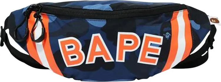BAPE Color Camo Waist Bag Navy, blue