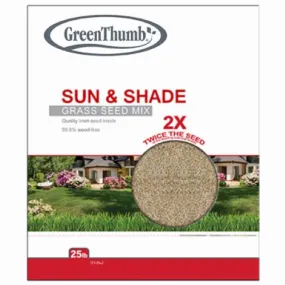 Barenbrug GTSS25 25 LB Bag of Sun & Shade Grass Seed Mix - Quantity of 5
