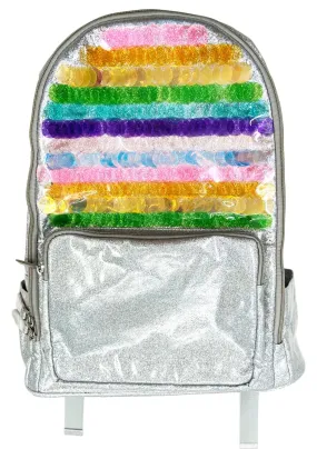 Bari Lynn Rainbow Sequin Backpack