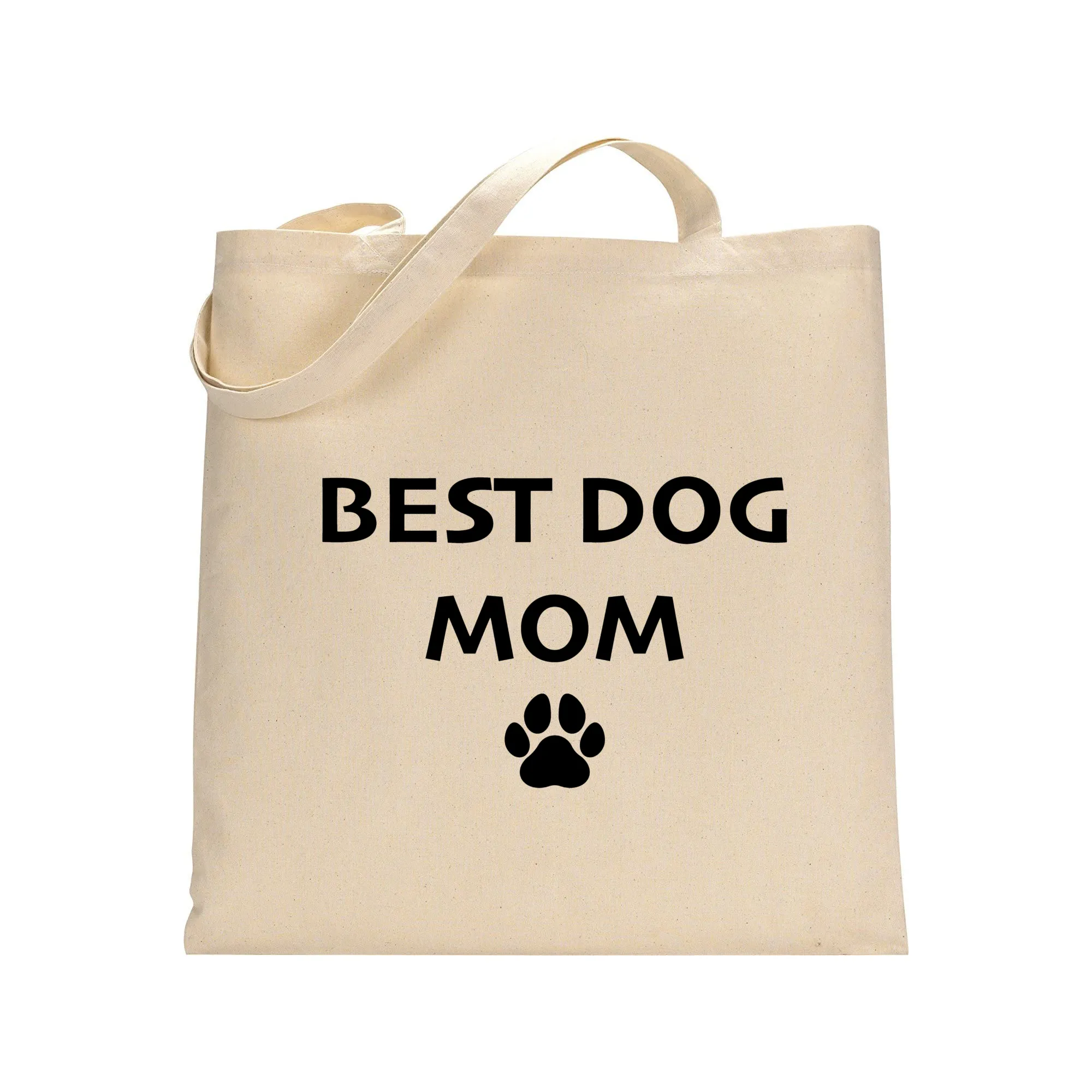 Best Dog Mom Canvas Tote Bags