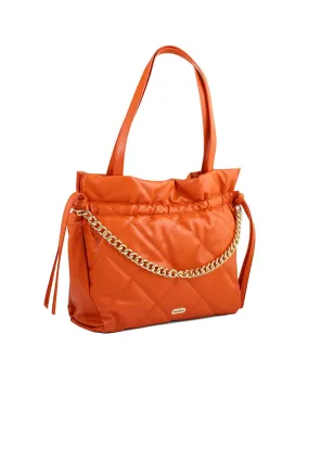 Stylish Orange Bucket Hand Bag B15007 for Trendy Women