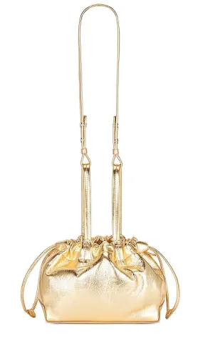 BY FAR Malmo Bucket Bag in Metallic Gold