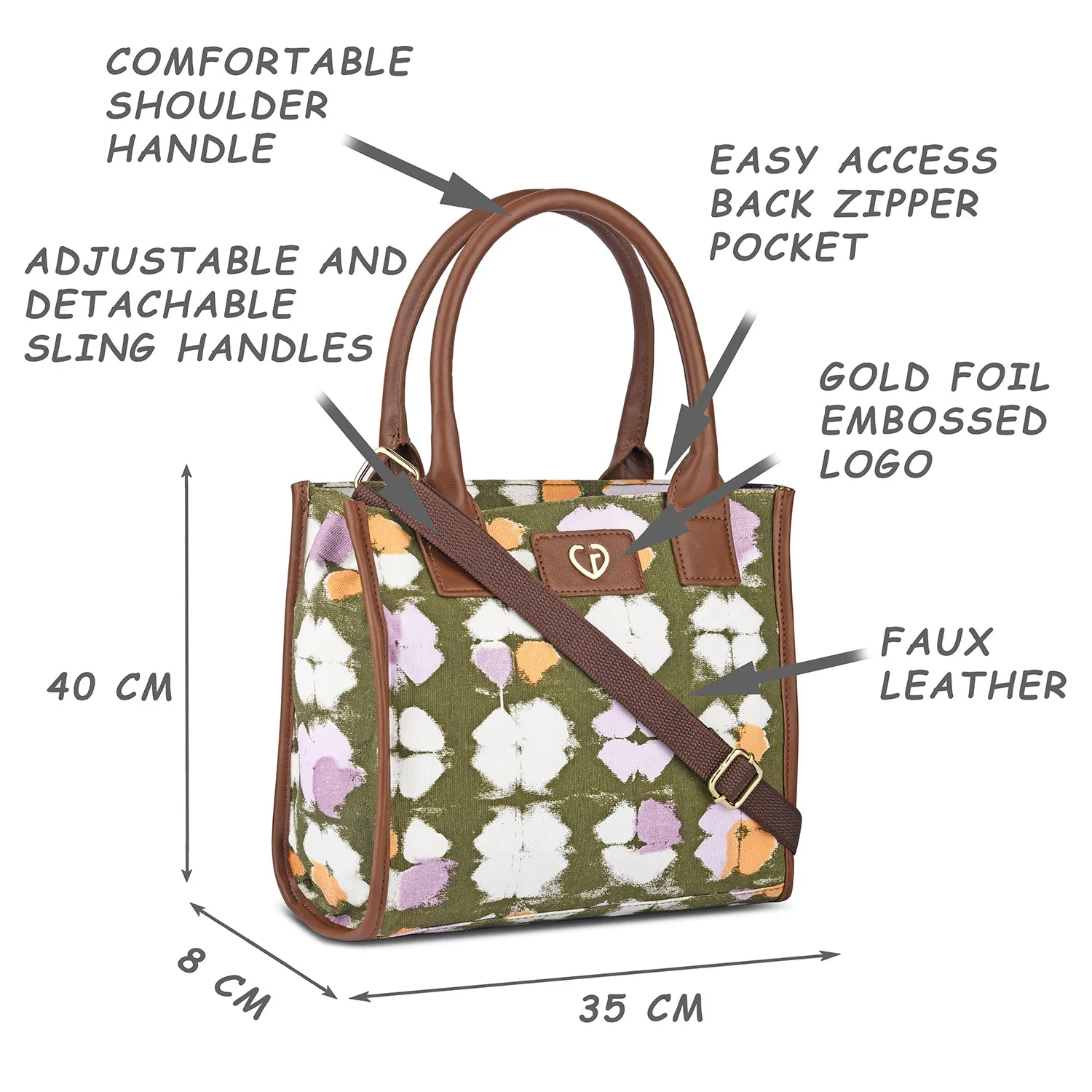 Caprese Enora Tote Small Olive
