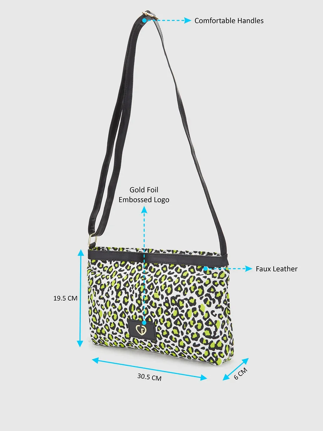 Caprese Karel Sling Large Lime Green