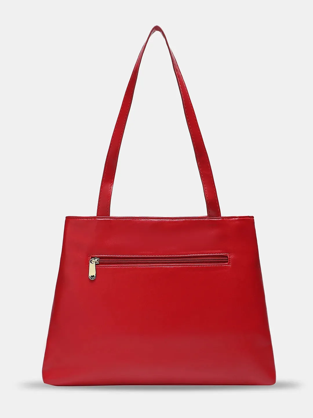 Caprese Merida Satchel Large Printed Women'S Handbag Red