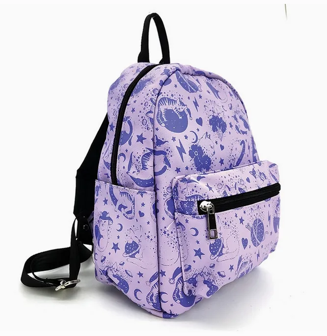 Celestial Cat Collage Mini Backback