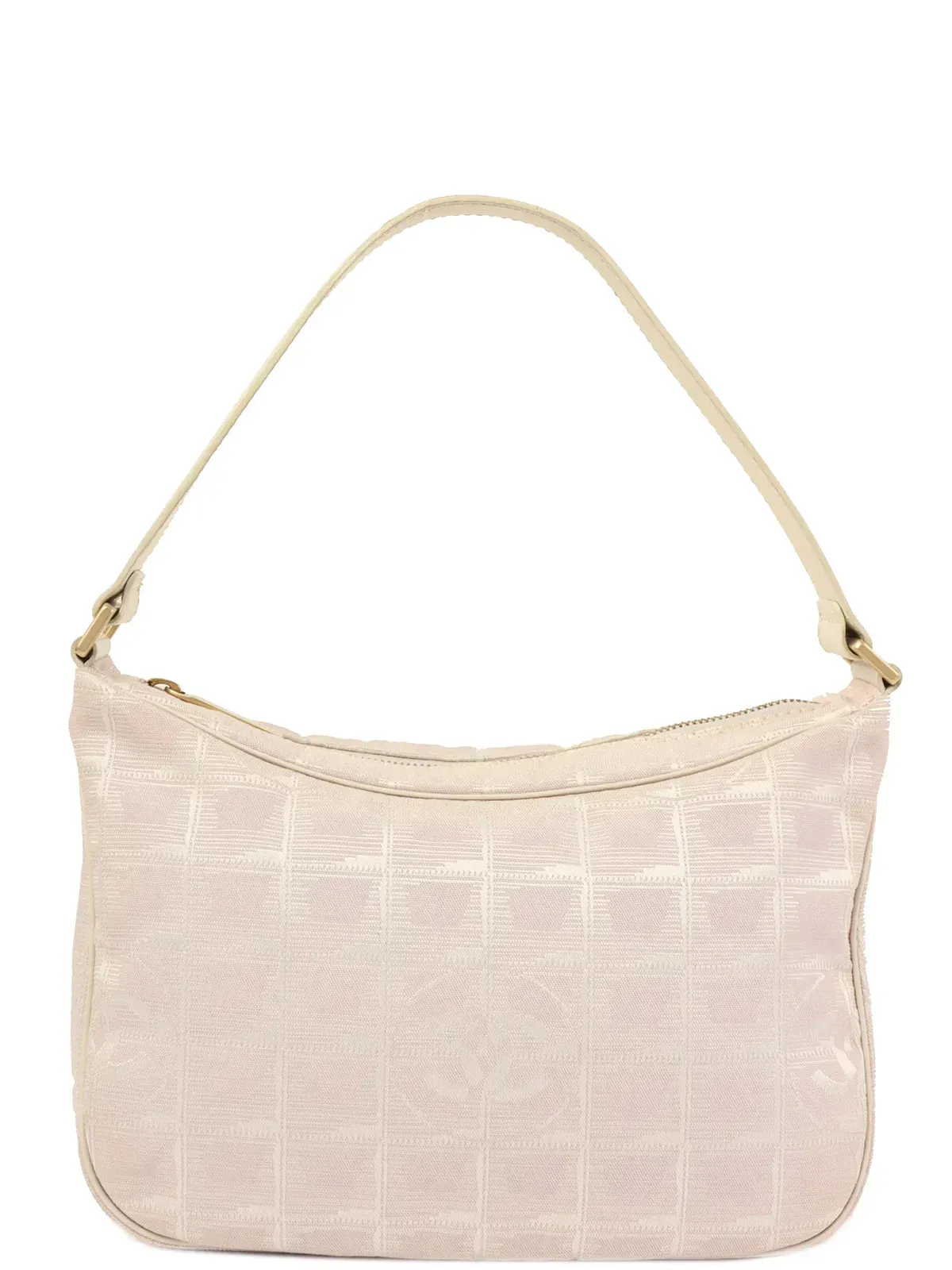 CHANEL 2001 Made New Travel Nylon Shoulder Bag Pink/White