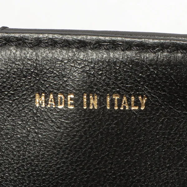 Chanel Around 2000 Made Turn-Lock Plate Plastic Chain Bag Black