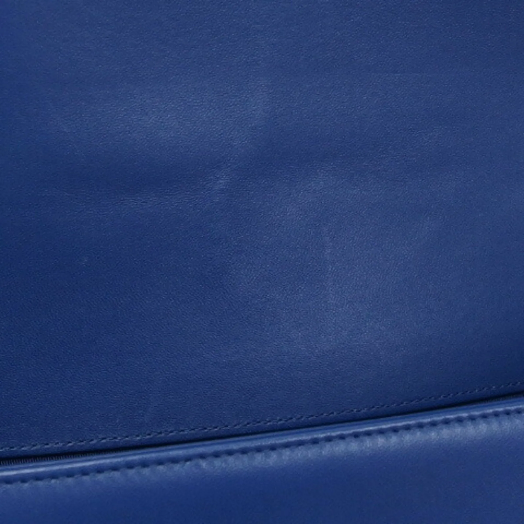 Chanel Boy Chain Shoulder Bag Leather Blue