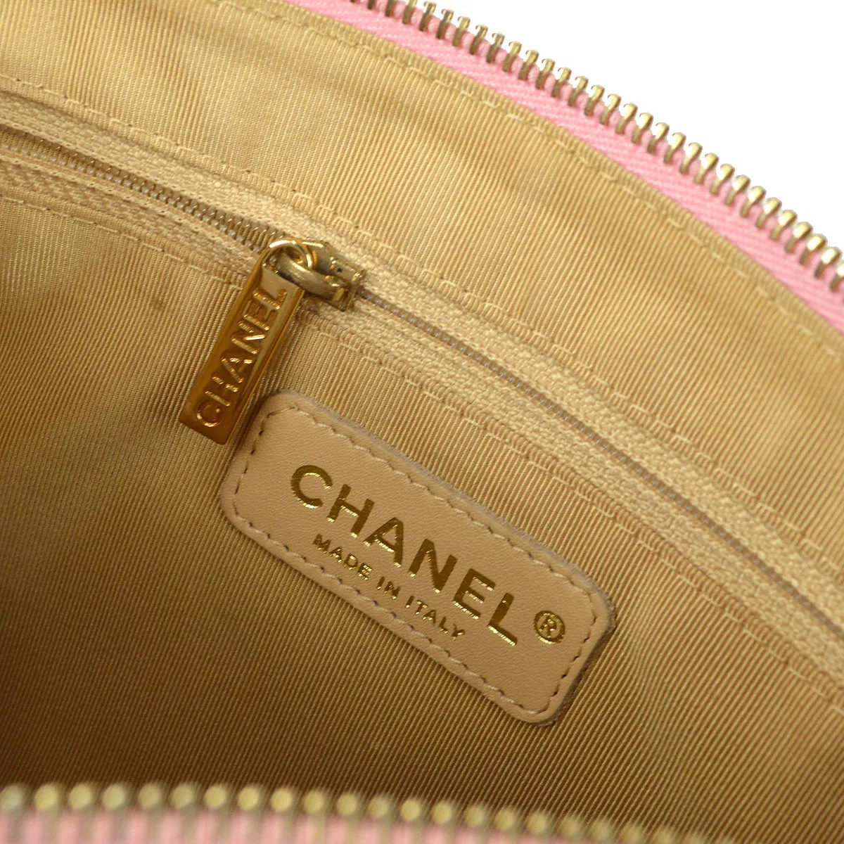 CHANEL Chain Handbag Pink Caviar 68193