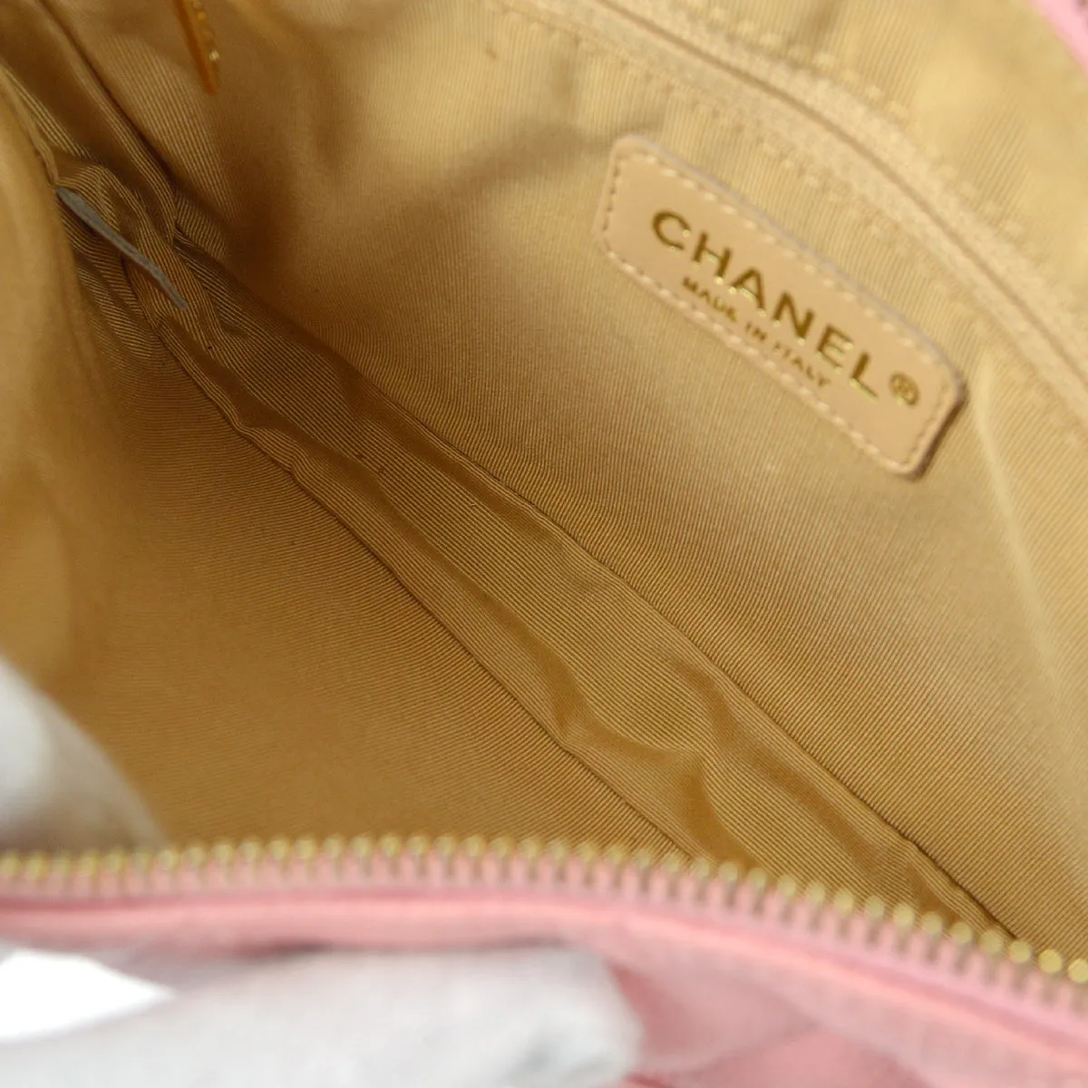 CHANEL Chain Handbag Pink Caviar 68193