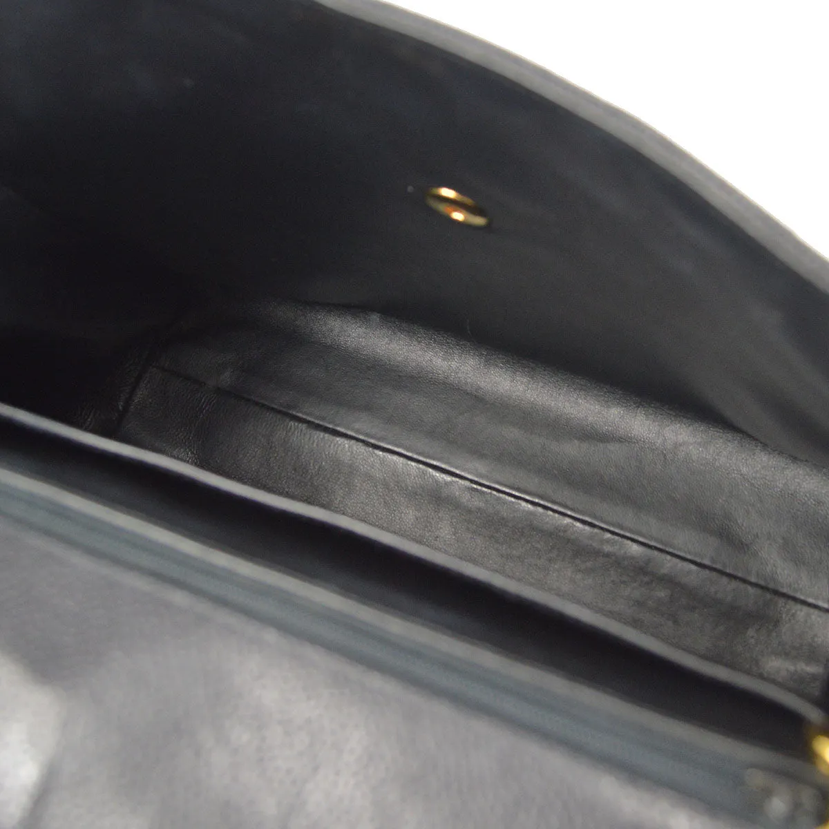 CHANEL Chain Shoulder Bag Black Caviar
