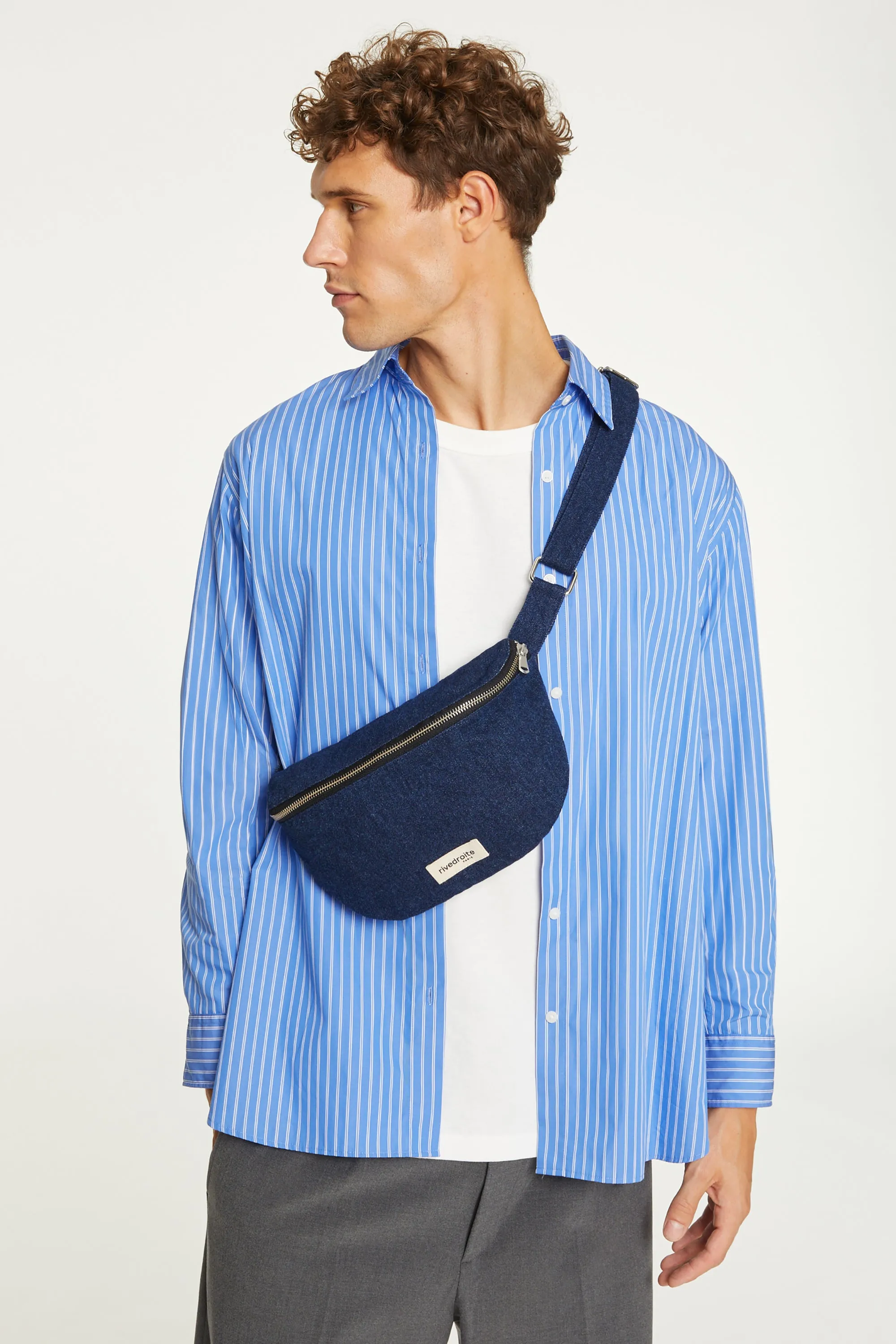 Custine the waist bag - Upcycled Raw Denim