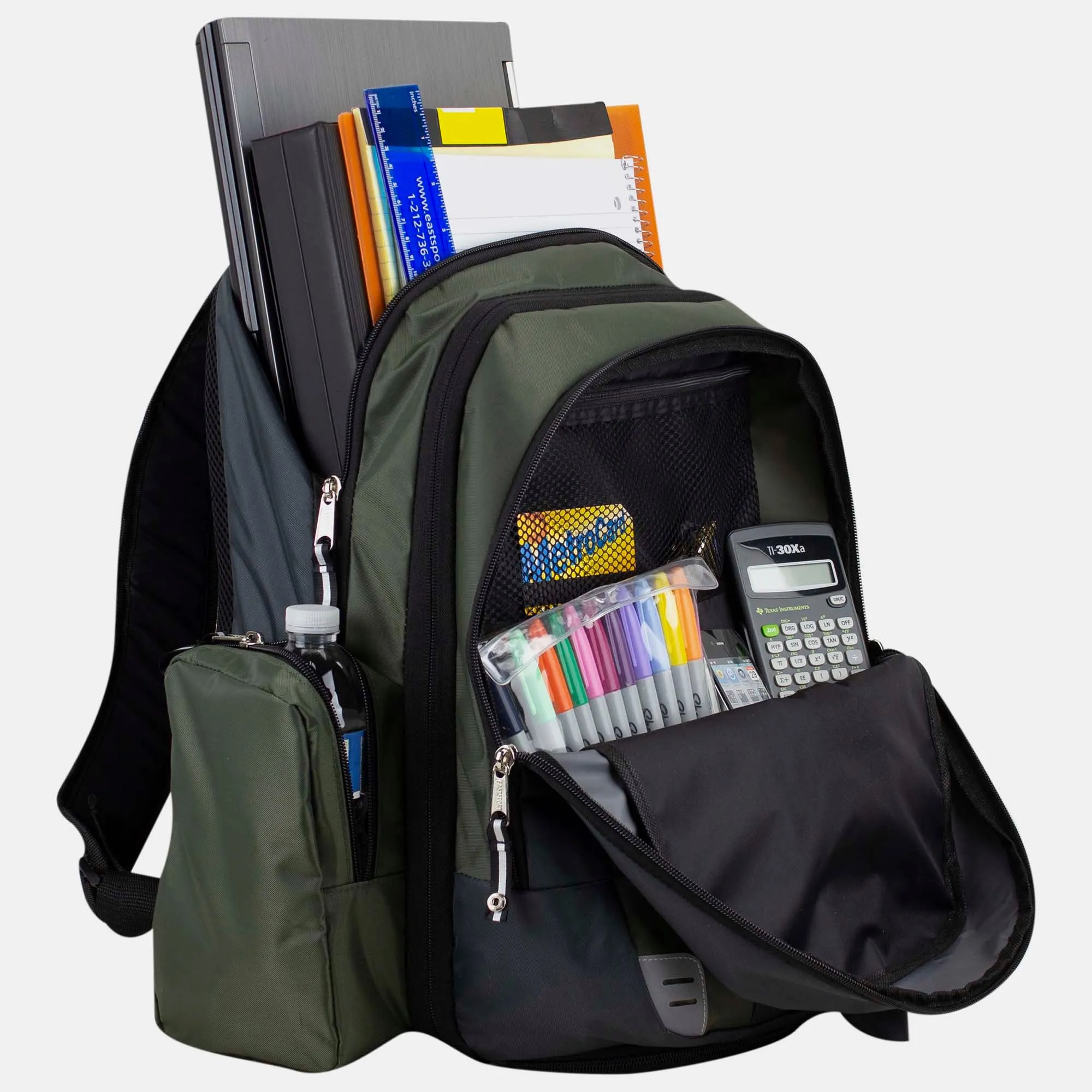 Eastsport Oversized Expandable Backpack with Removable Easy Wash Bag