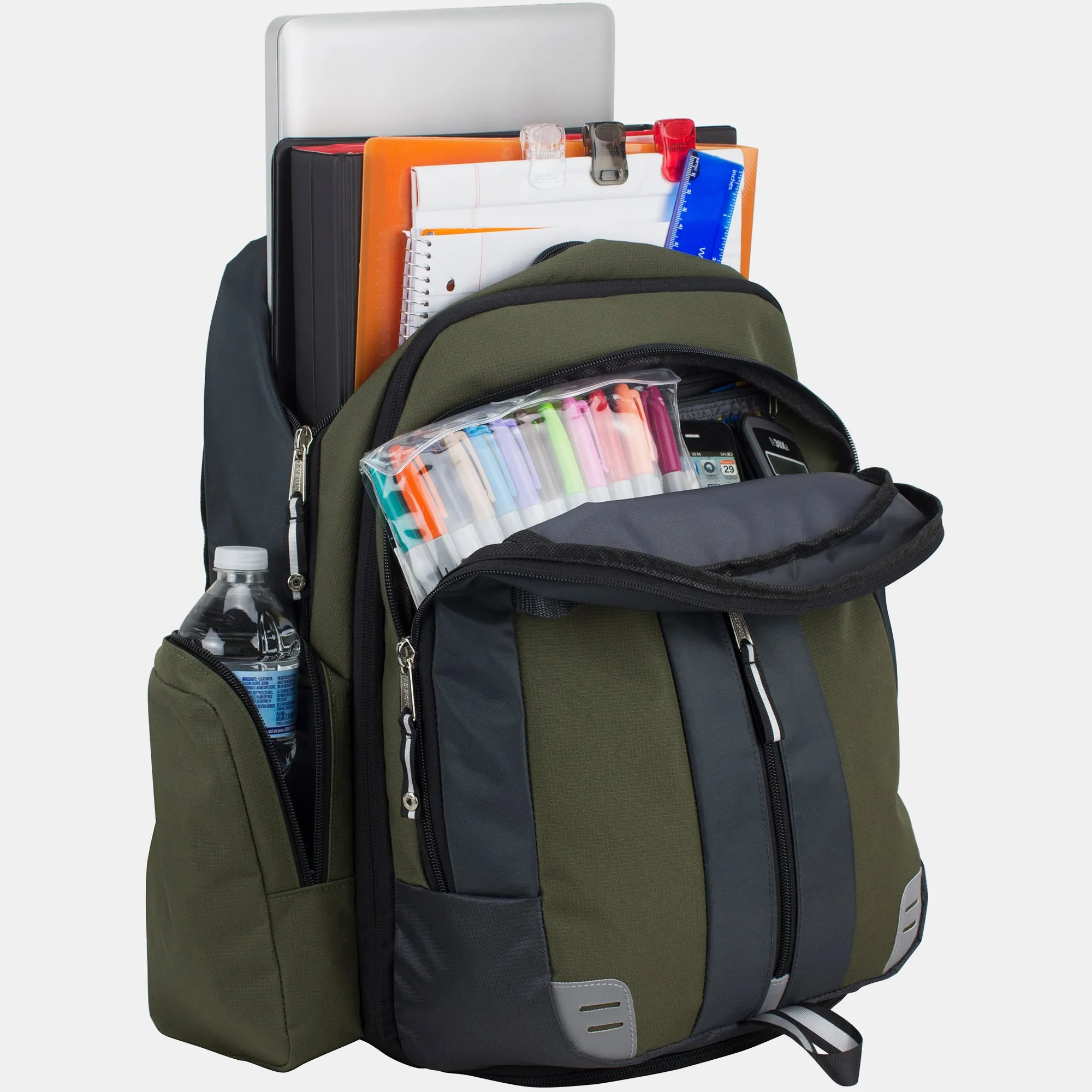 Eastsport Oversized Expandable Backpack with Removable Easy Wash Bag
