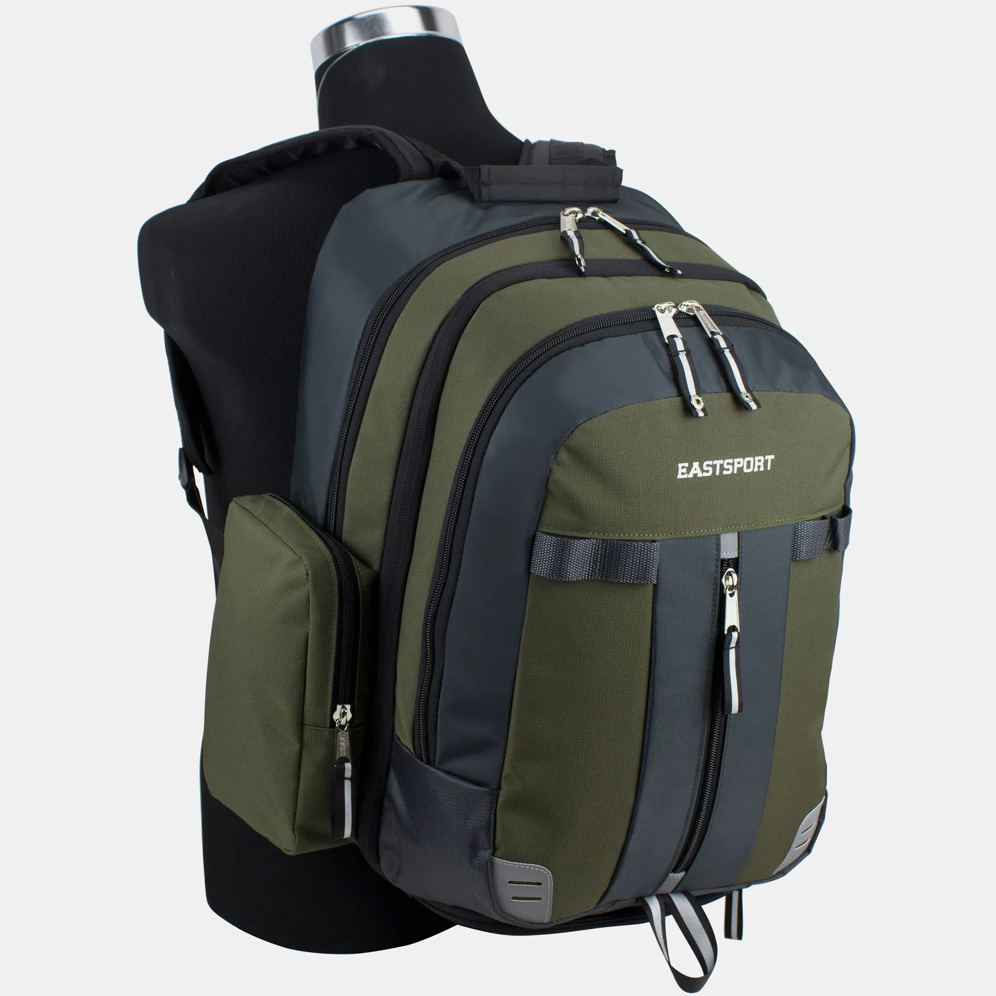 Eastsport Oversized Expandable Backpack with Removable Easy Wash Bag
