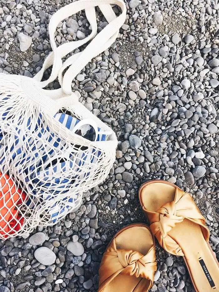 Eco Friendly Organic Fruit and Vegetable Mesh Net Grocery Tote Bag