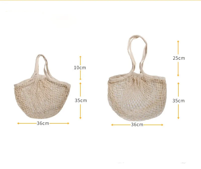 Eco Friendly Organic Fruit and Vegetable Mesh Net Grocery Tote Bag