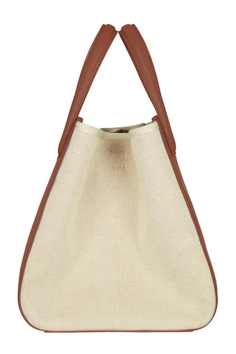 Eight Canvas Tan Tote