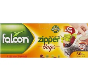Falcon Zipper Bags Clear