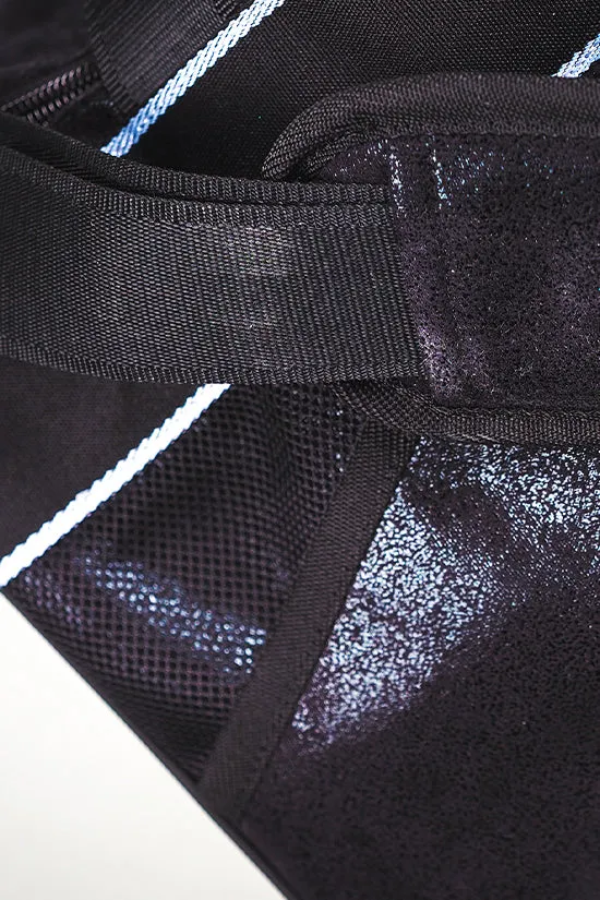 Faux Suede in Black Rebel Duffle Bag