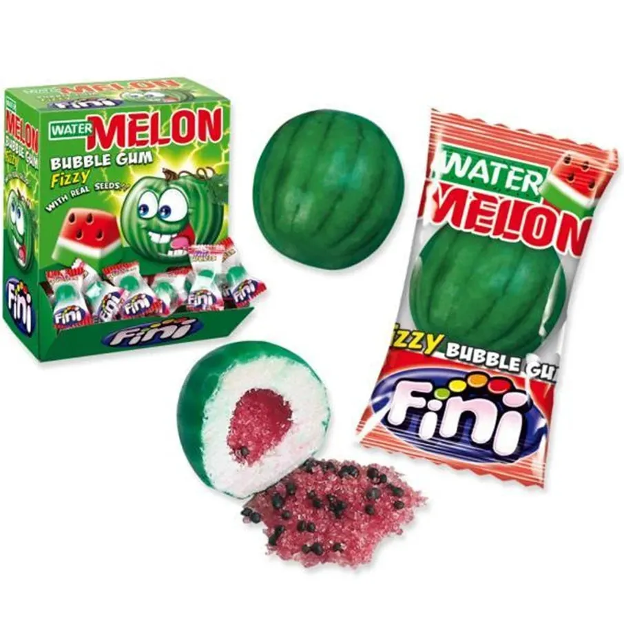 Fini Watermelon Bubble Gum Fizzy 200 Bulk Box Pack