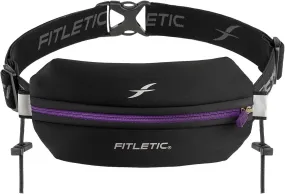 Fitletic Neo Racing Running Belt / Waist Pack - Black/Purple