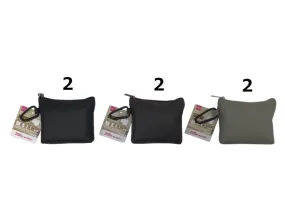 Folding eco bag-boat shaped mini pouch with carabiner-