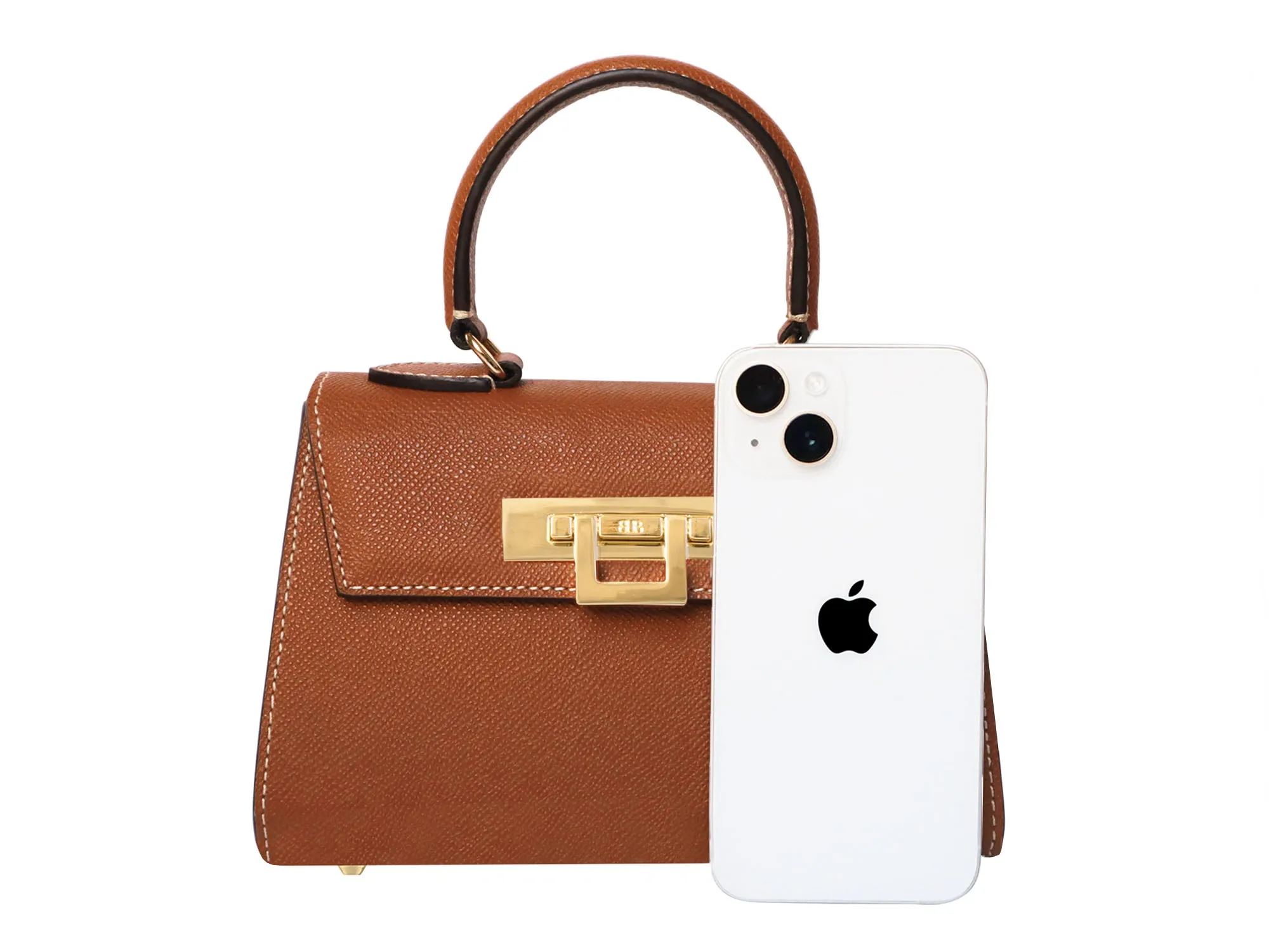 Fonteyn Mignon Dolomite Pebble Print Calf Leather Handbag - Wine