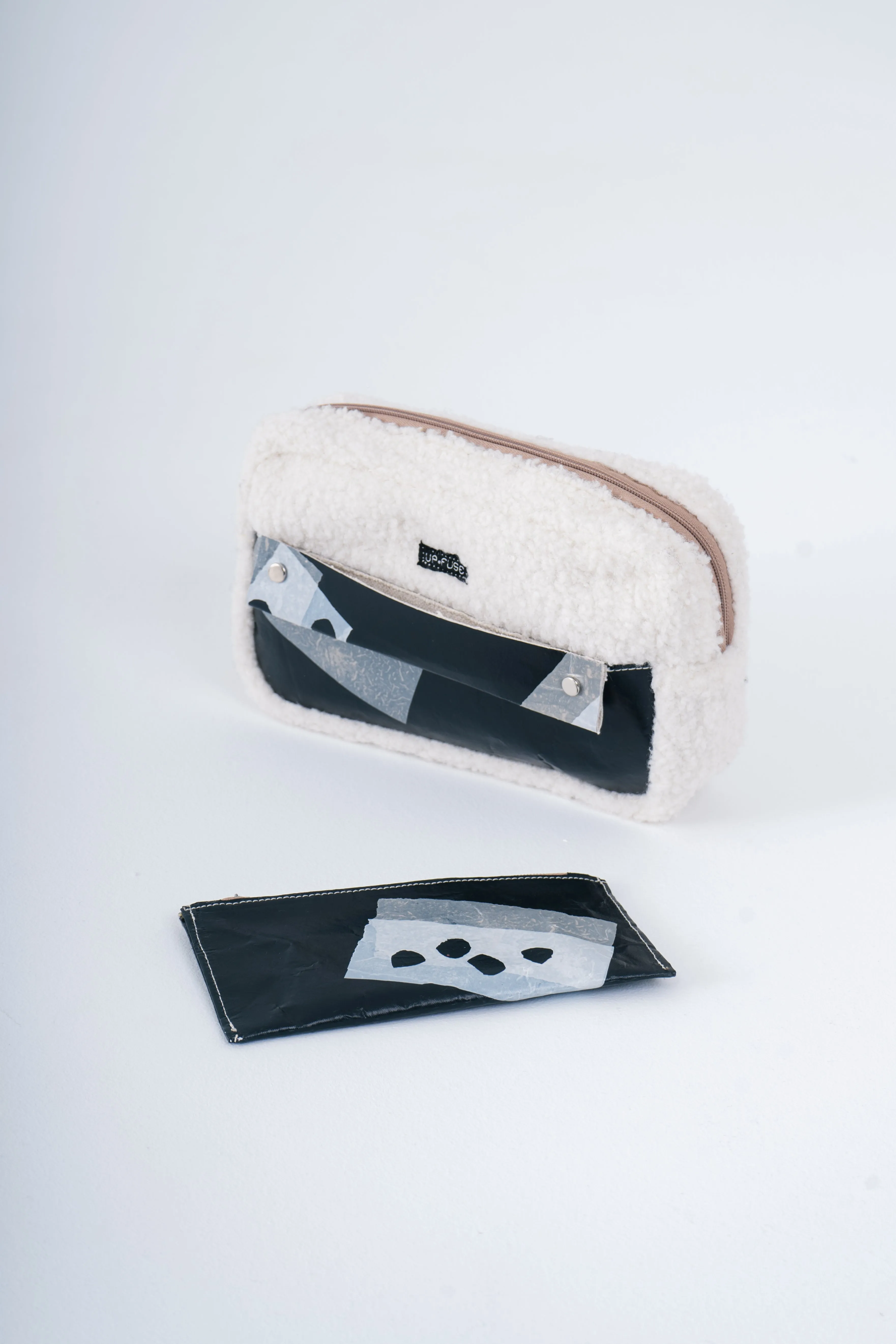 Fur Pouch in Beige Monopoly