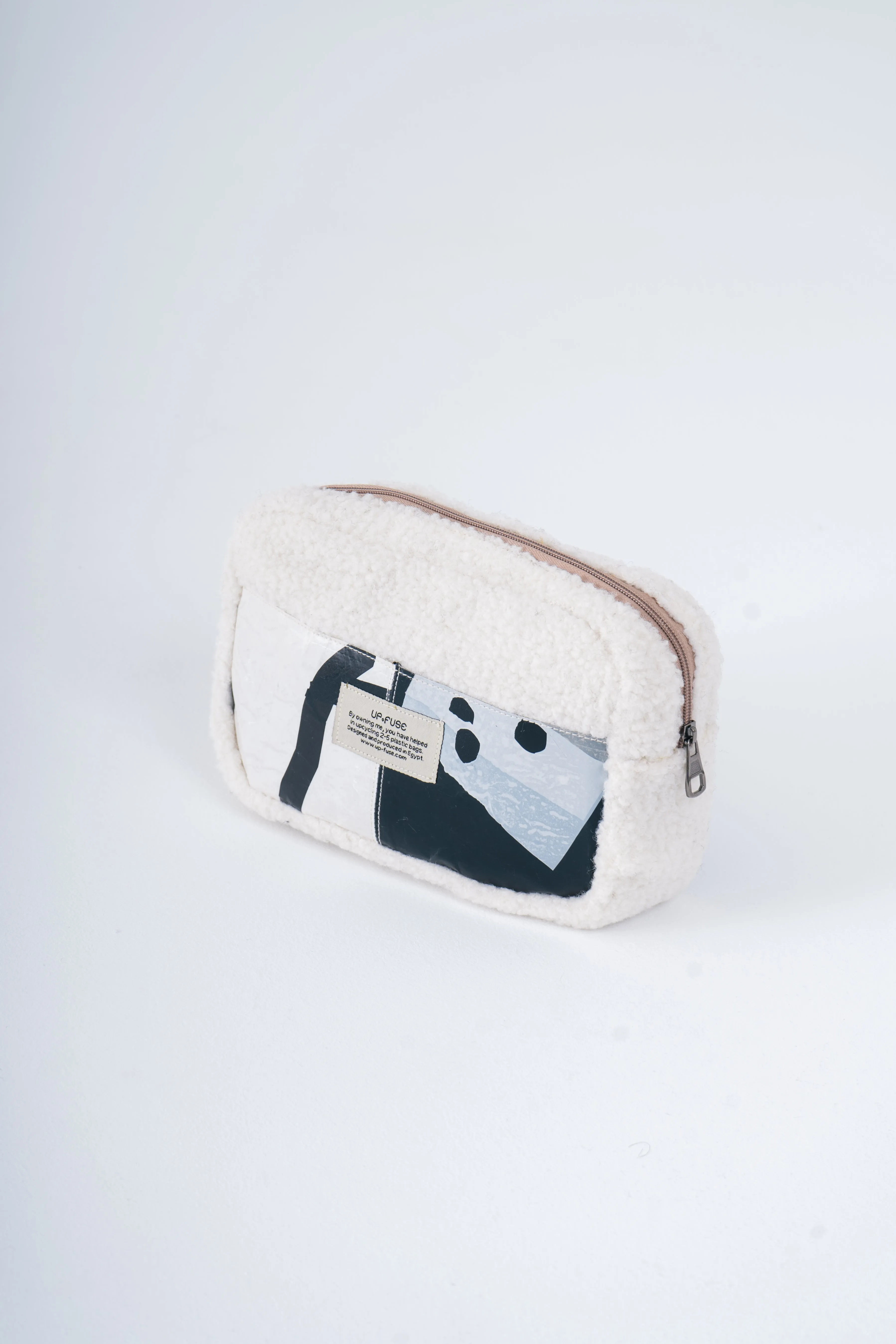 Fur Pouch in Beige Monopoly