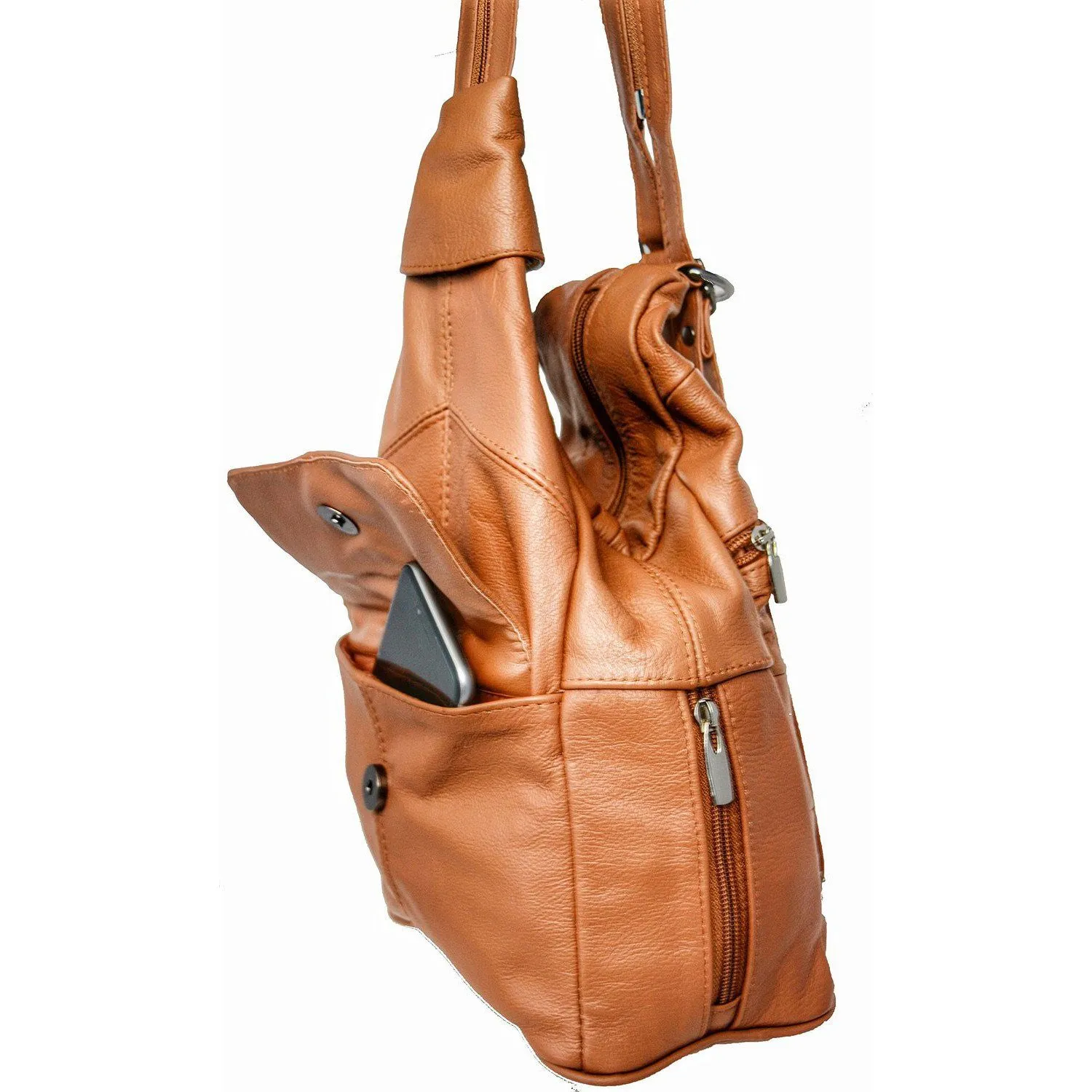 Genuine Leather Sling Style Backpack