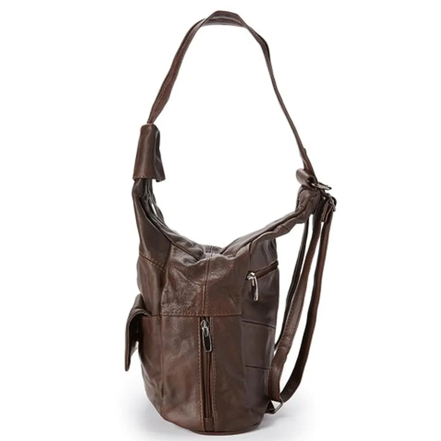 Genuine Leather Sling Style Backpack