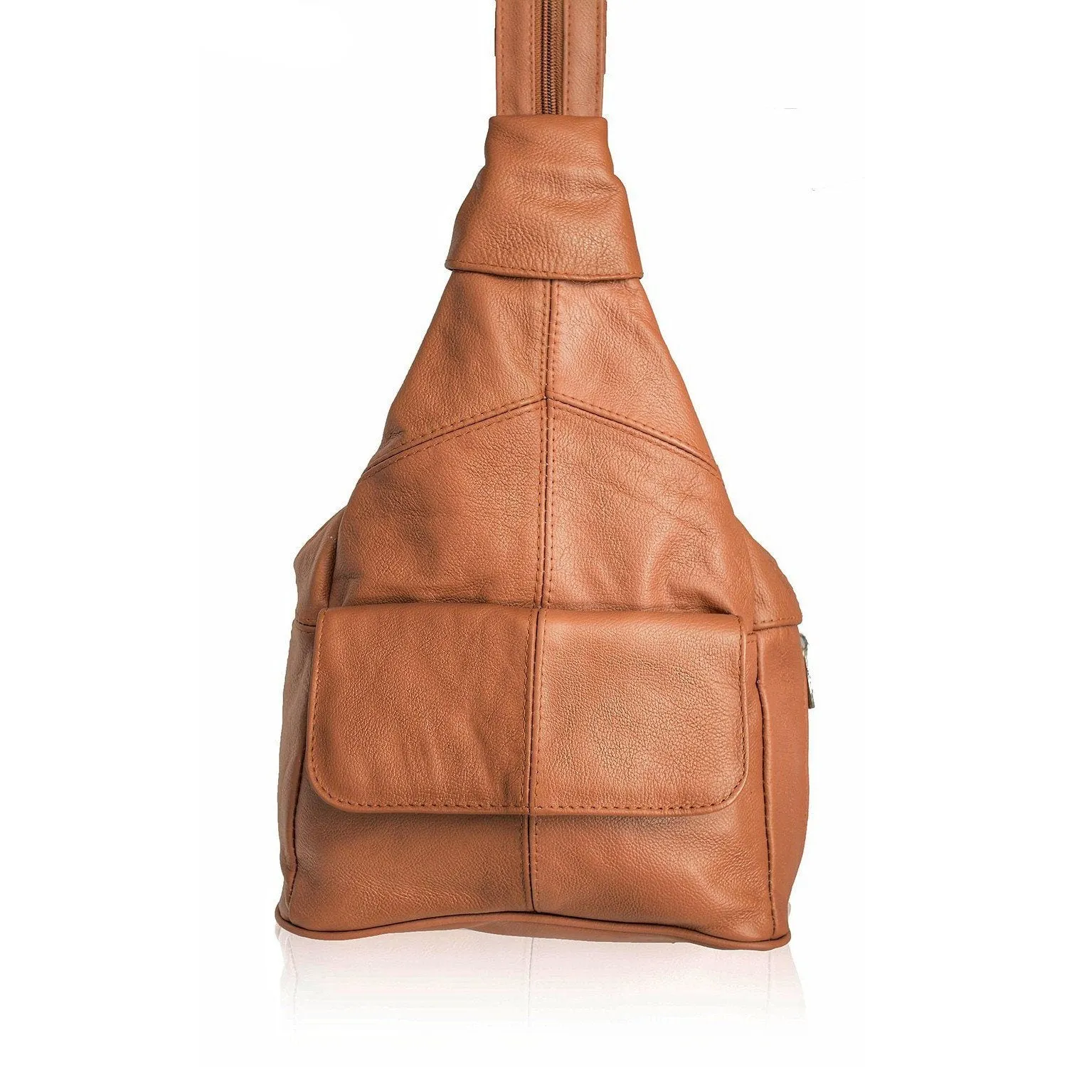 Genuine Leather Sling Style Backpack