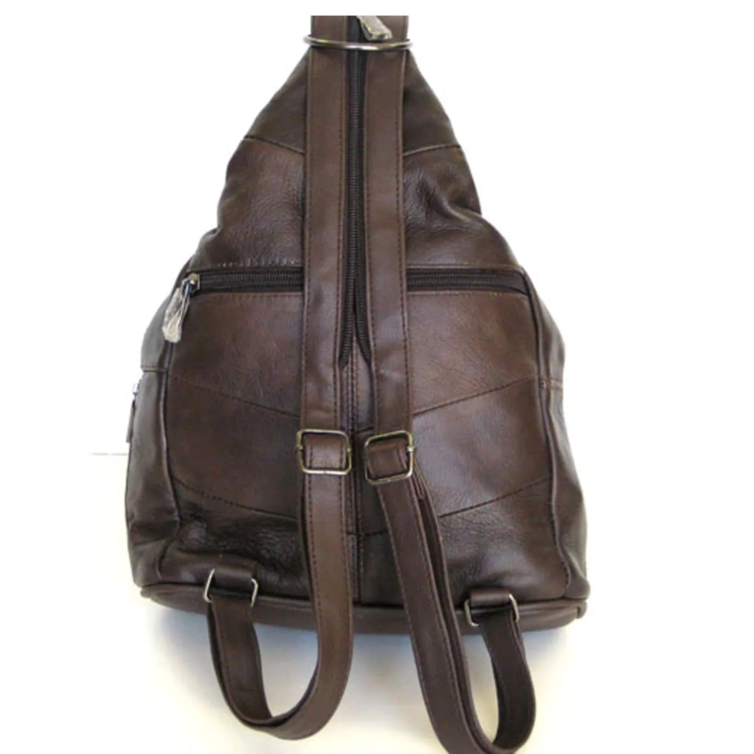 Genuine Leather Sling Style Backpack