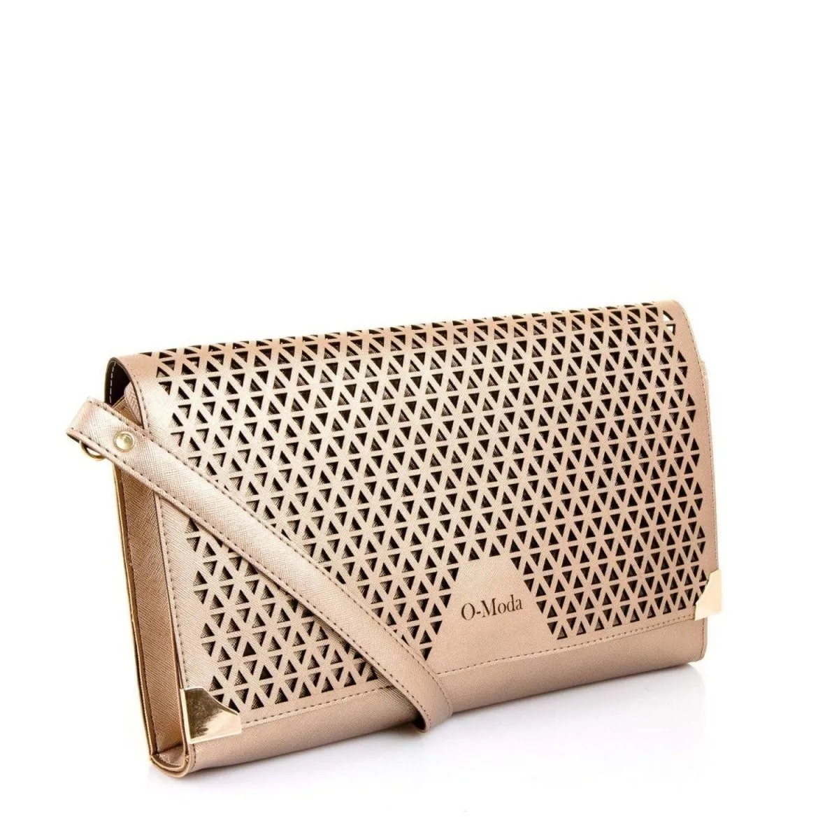 Laser Cut Faux Leather Designer Evening Bag